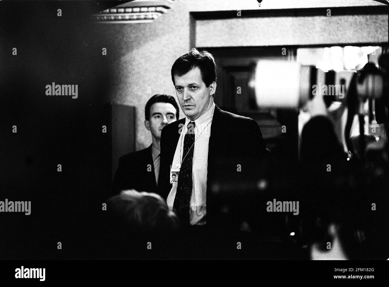 Alastair campbell tony blair Black and White Stock Photos & Images - Alamy
