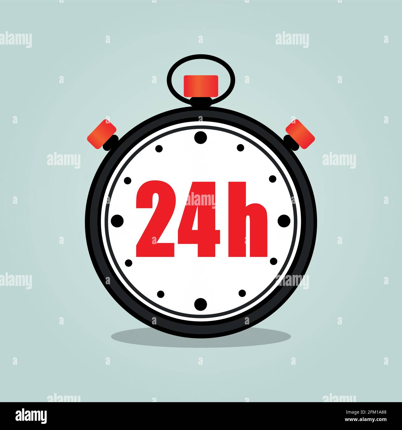 24 hours timer sign icon stopwatch symbol Vector Image