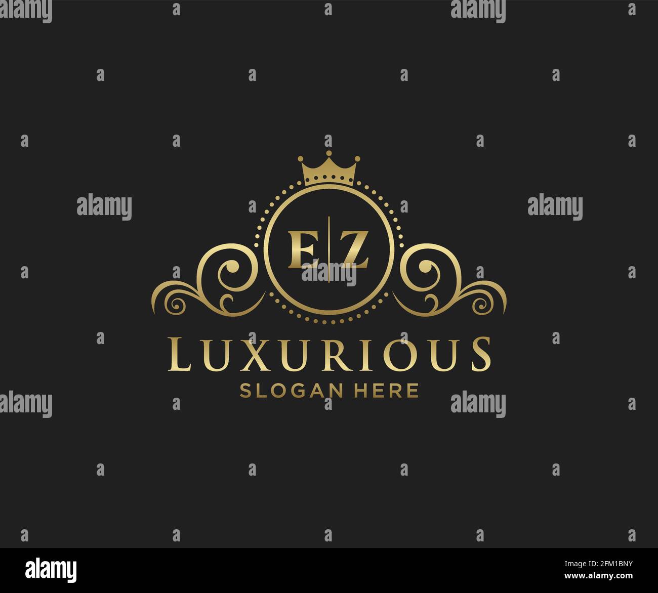 EZ Letter Royal Luxury Logo template in vector art for Restaurant ...