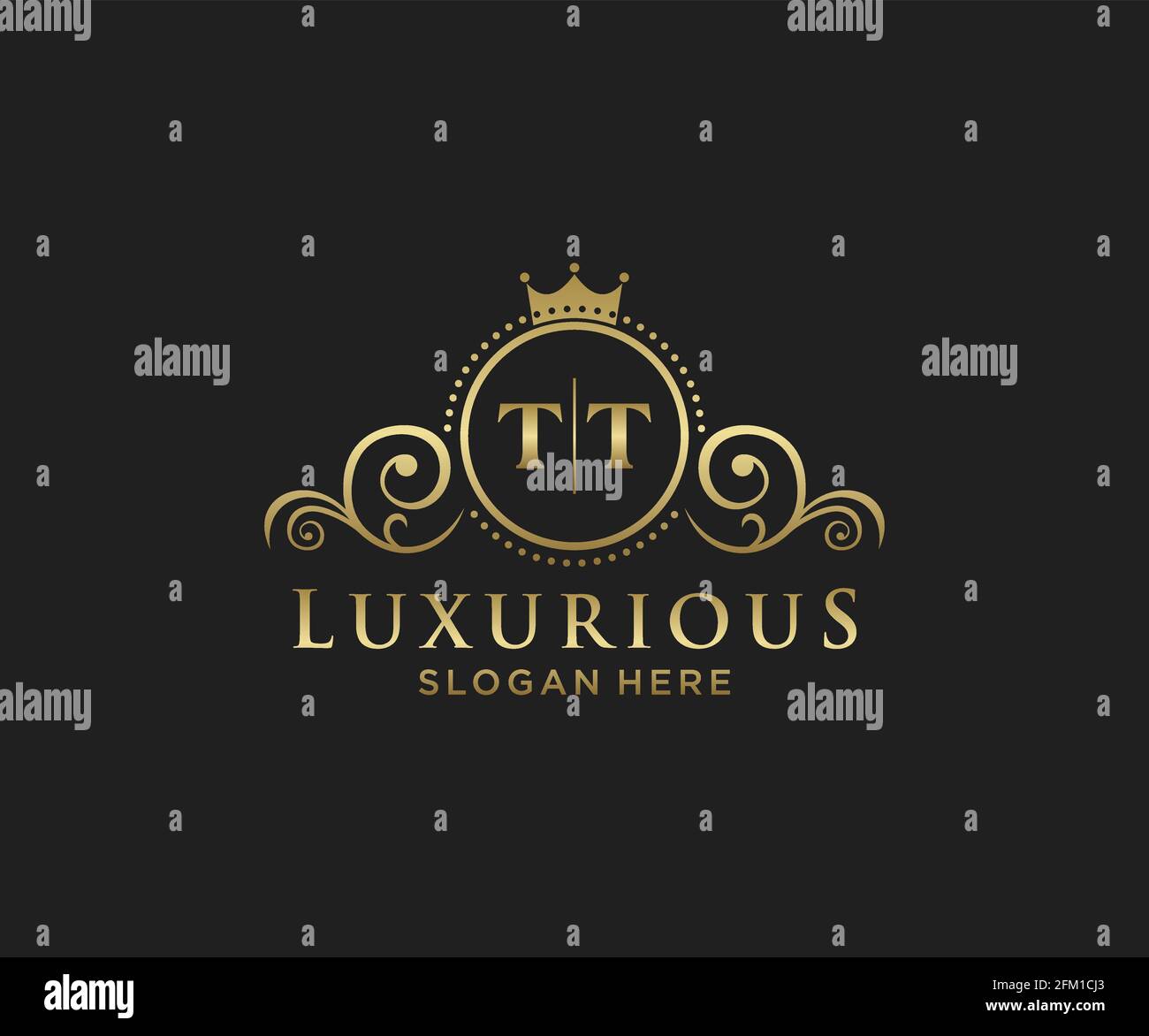 TT Letter Royal Luxury Logo template in vector art for Restaurant ...