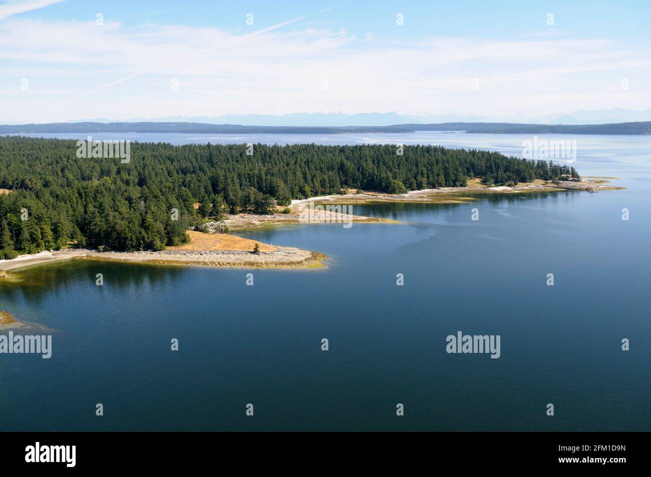 Aerial photo of Yellow Point, Vancouver Island, British Columbia ...