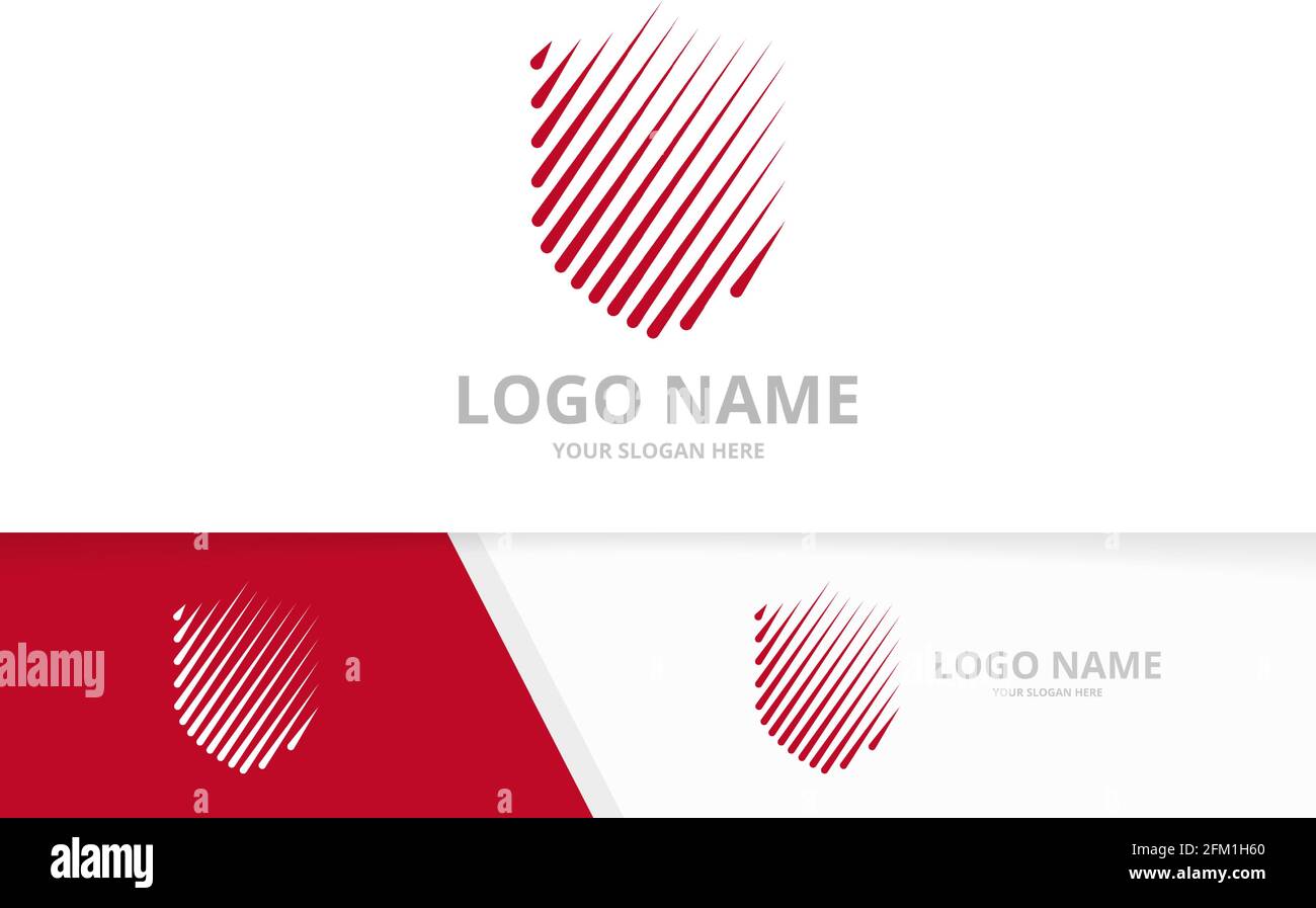 Shield vector logo template. Security logotype design template. Stock Vector