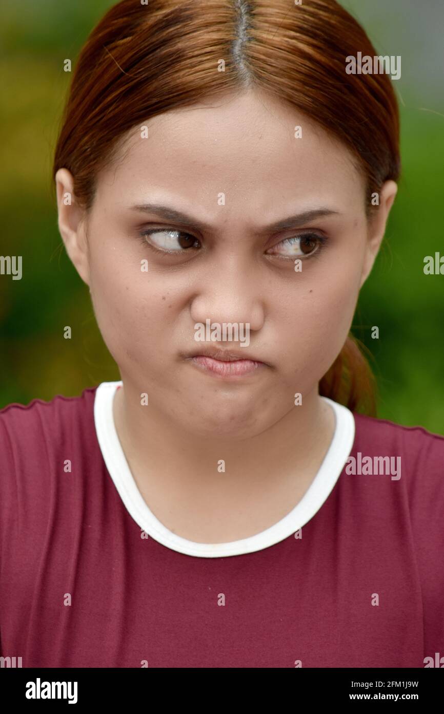 Young angry woman wearing hi-res stock photography and images - Alamy