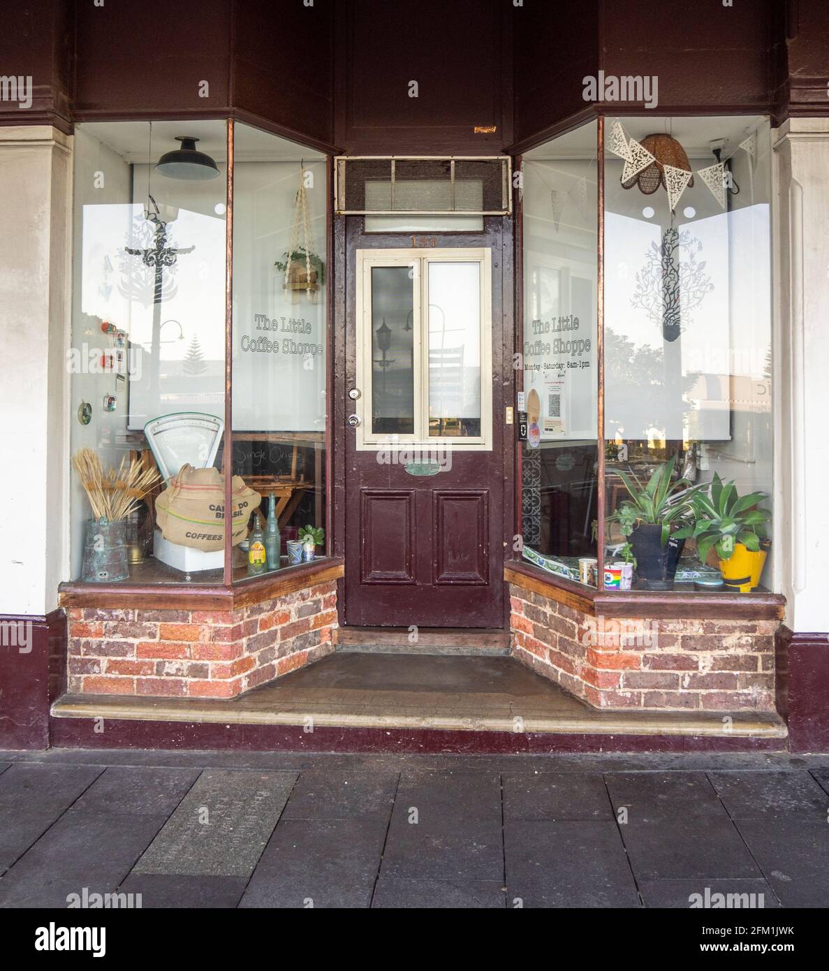 Entrance to The Little Coffee Shoppe on Stirling Tce Albany Western Australia. Stock Photo