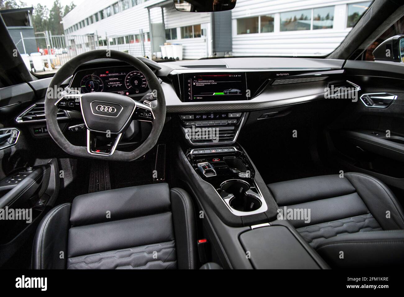 Electric car Audi RS E-tron GT, interior detail Photo: Pontus Lundahl / TT  / code 10050 Stock Photo - Alamy