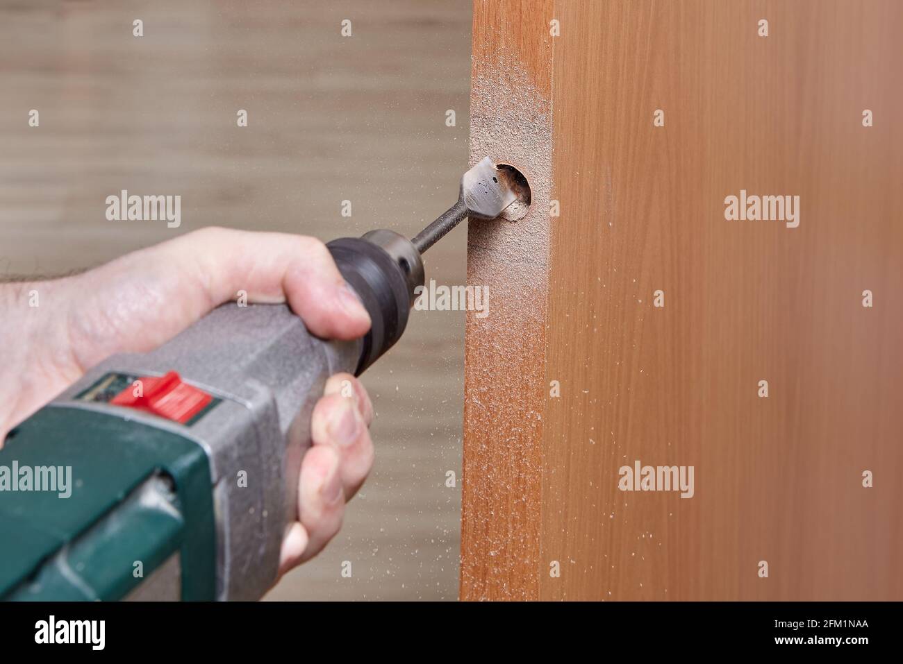 Drill latch hole hires stock photography and images Alamy