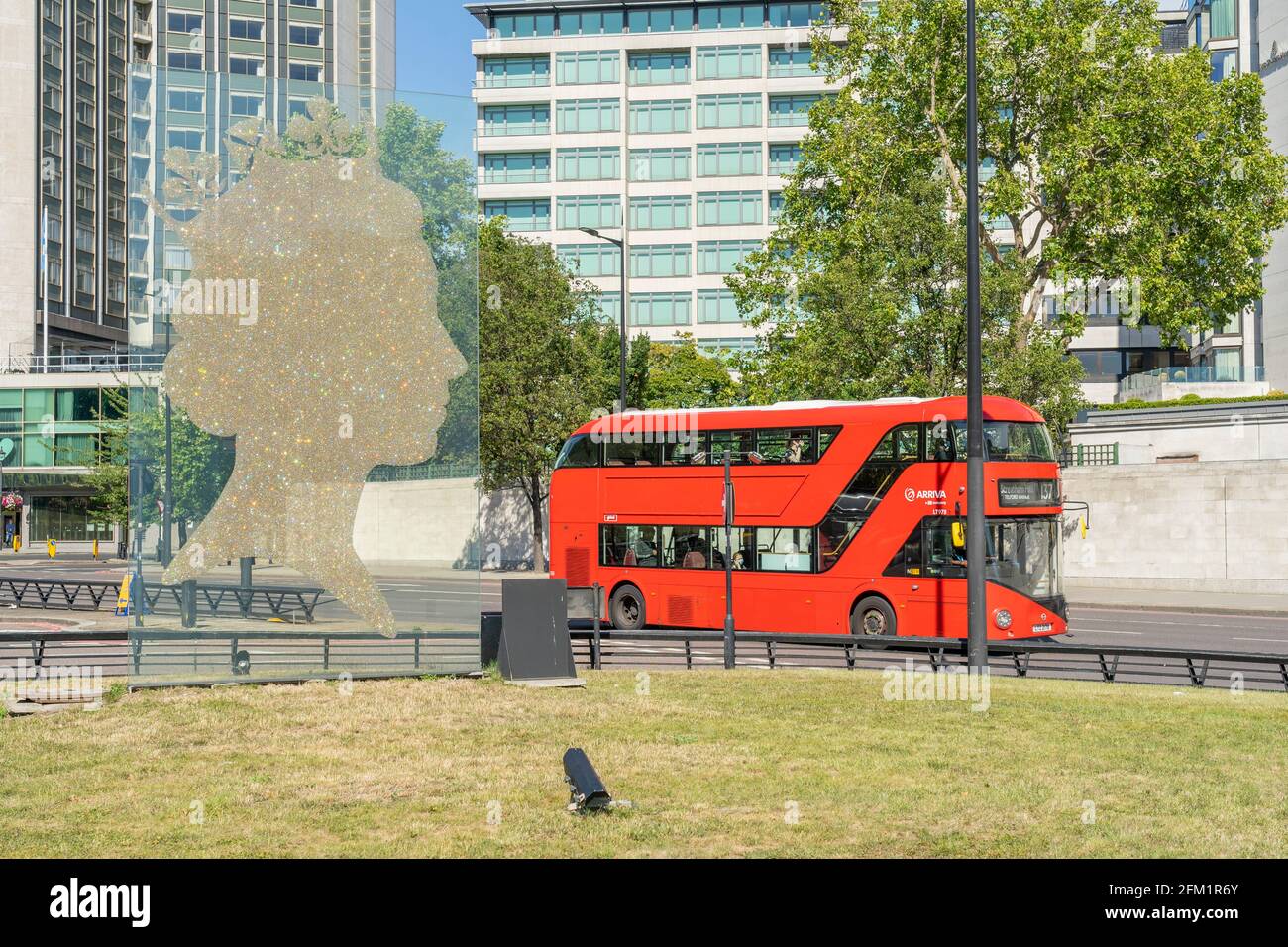 July 2020. London. 1 million Queen sculpture by Matt Marga, London, England Stock Photo