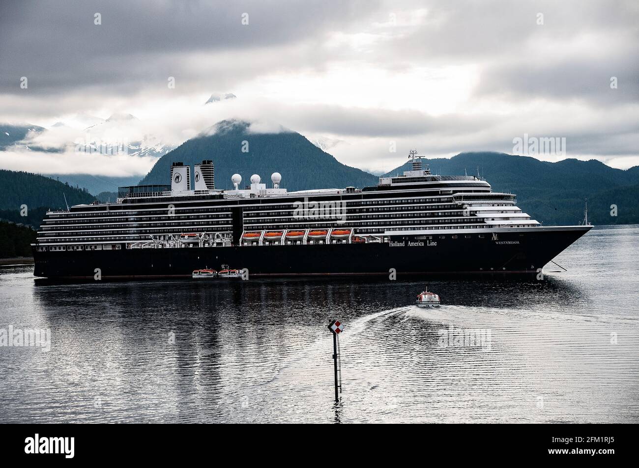 Cruise ship anchored at Sitka, Alaska Stock Photo Alamy