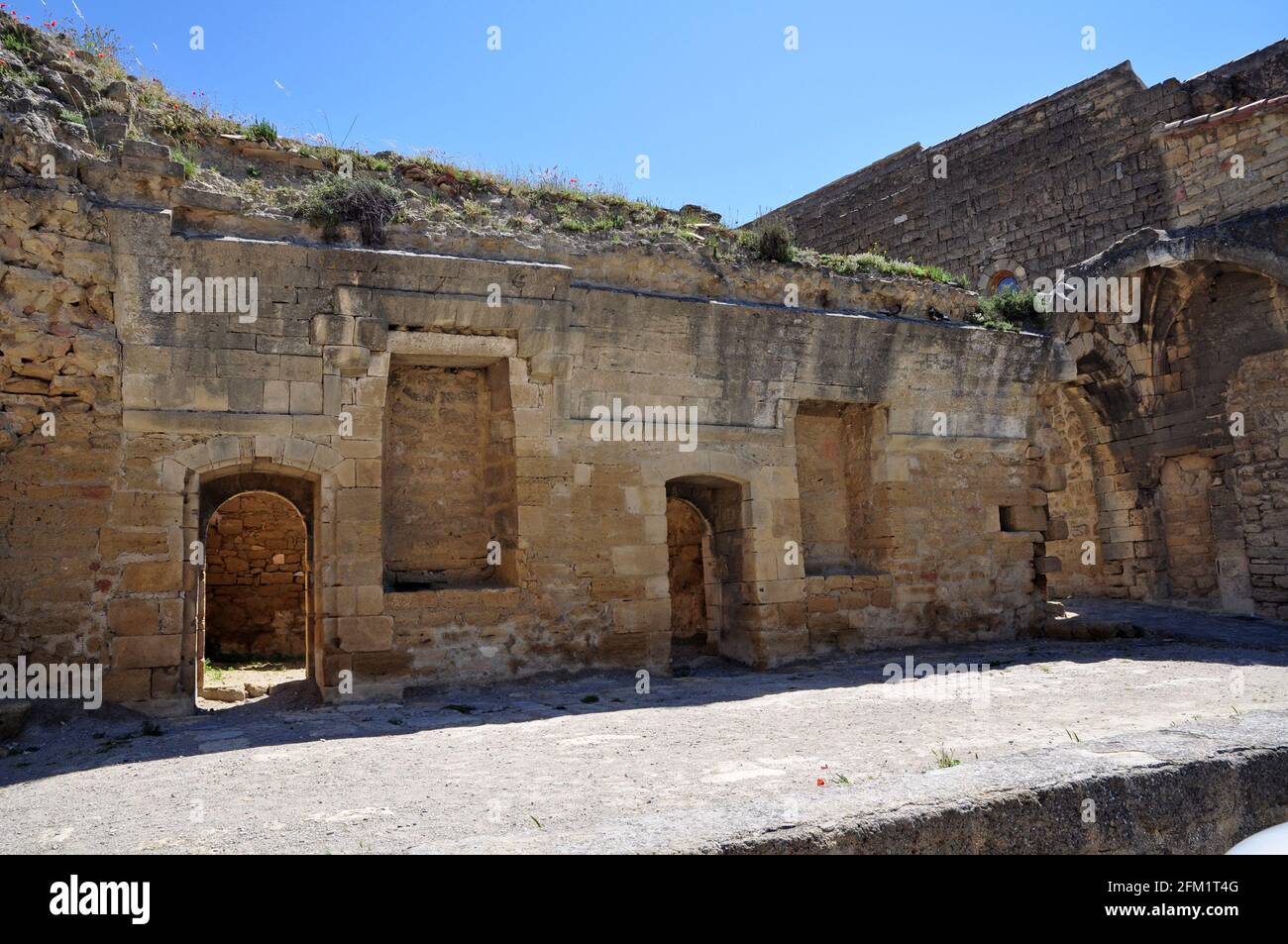 Miramas le Vieux old hilltop village Stock Photo