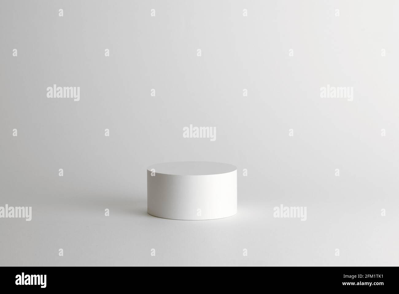 White Product Photography Base Background Mockup Template Stock Photo