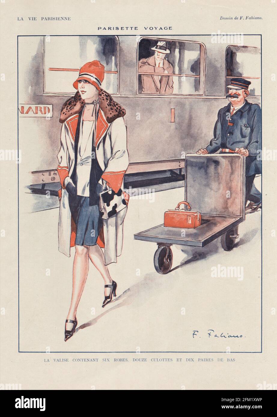 1920s France La Vie Parisienne Magazine Plate Stock Photo - Alamy