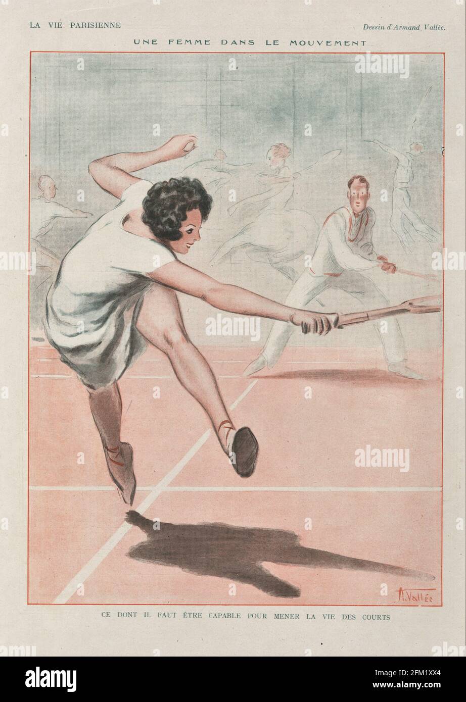 1920s France La Vie Parisienne Magazine Plate Stock Photo Alamy