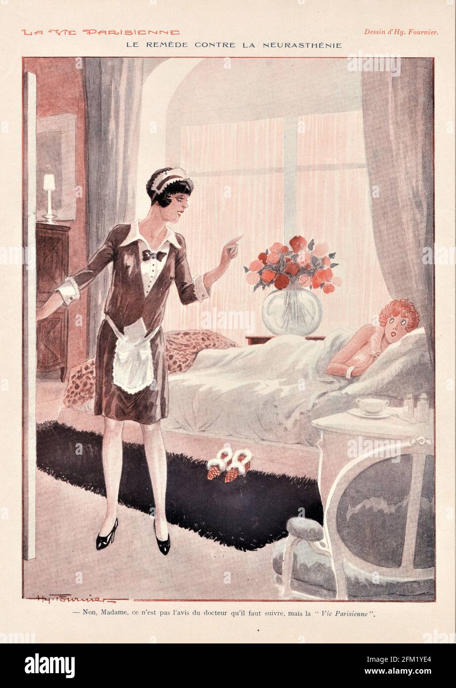1920s France La Vie Parisienne Magazine Plate Stock Photo - Alamy