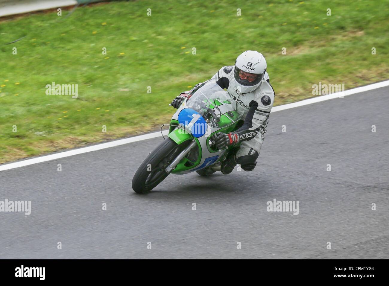 approaches Coppice Corner at the Cadwell Park International Classic in 2015 Stock Photo
