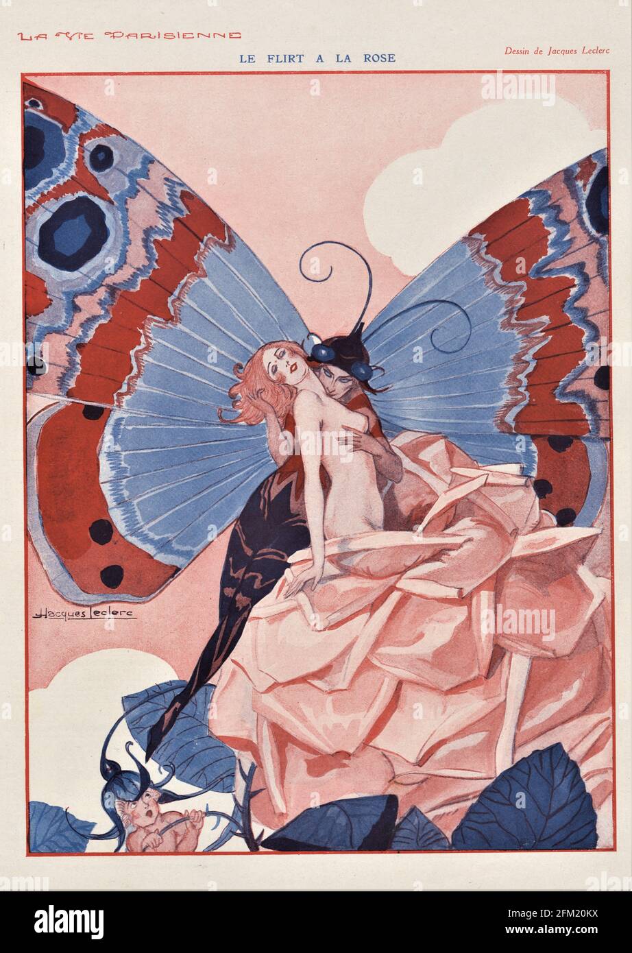 1920s France La Vie Parisienne Magazine Plate Stock Photo - Alamy