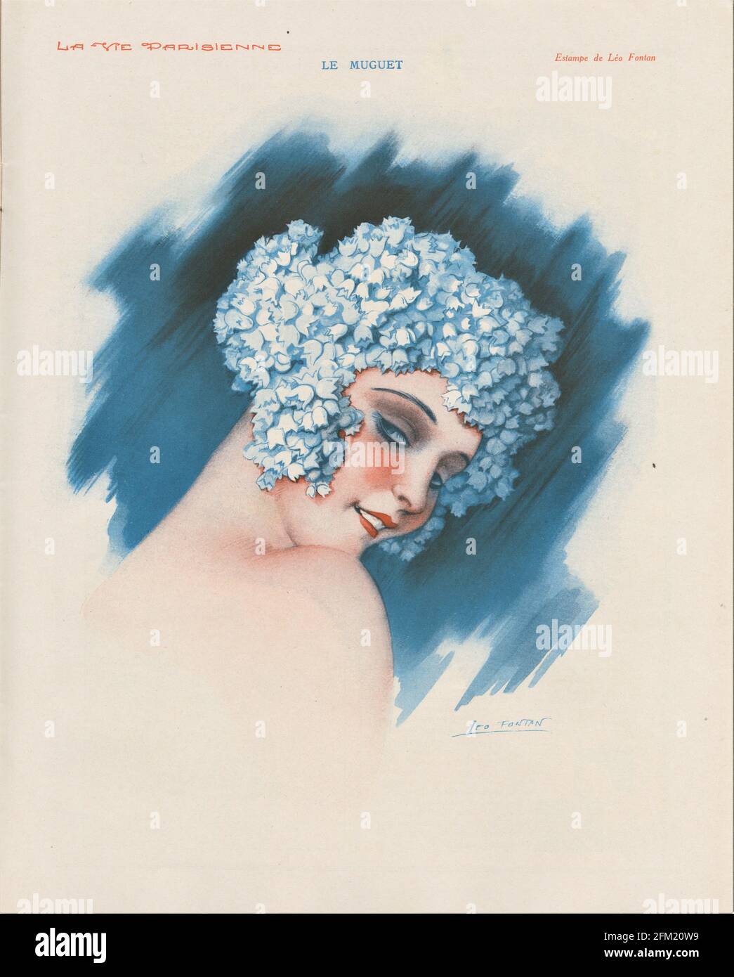 1920s France La Vie Parisienne Magazine Plate Stock Photo - Alamy