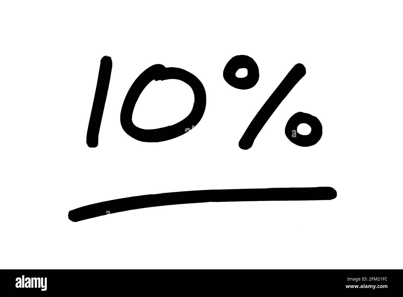 10-percent-handwritten-on-a-white-background-stock-photo-alamy