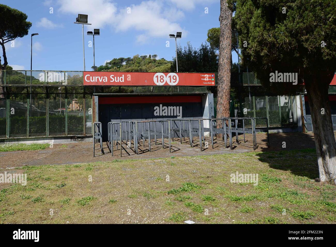Foto IPP/Roberto Ramaccia Roma 5/05/2021  Stadio Olimpico pre Euro 2020-2021 Nella foto l’ingresso della curva sud dello stadio olimpico  Italy Photo Stock Photo