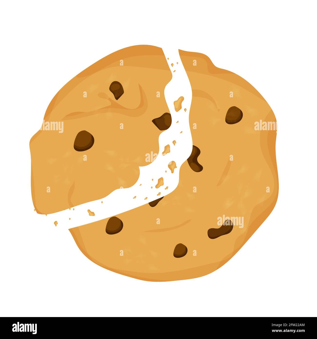 Cookie Bite Clipart Illustration