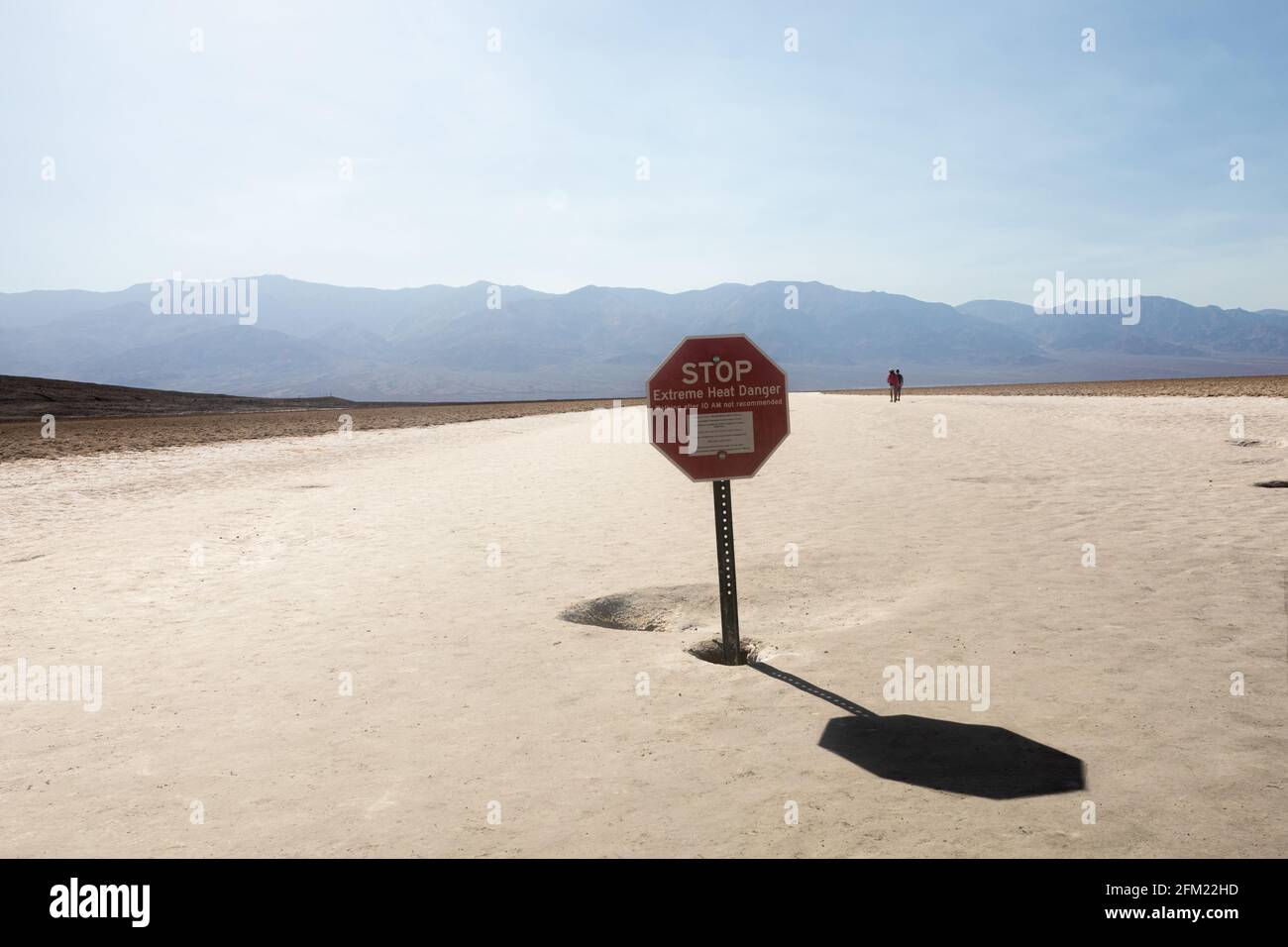 Death Valley - Extreme hot danger Stock Photo