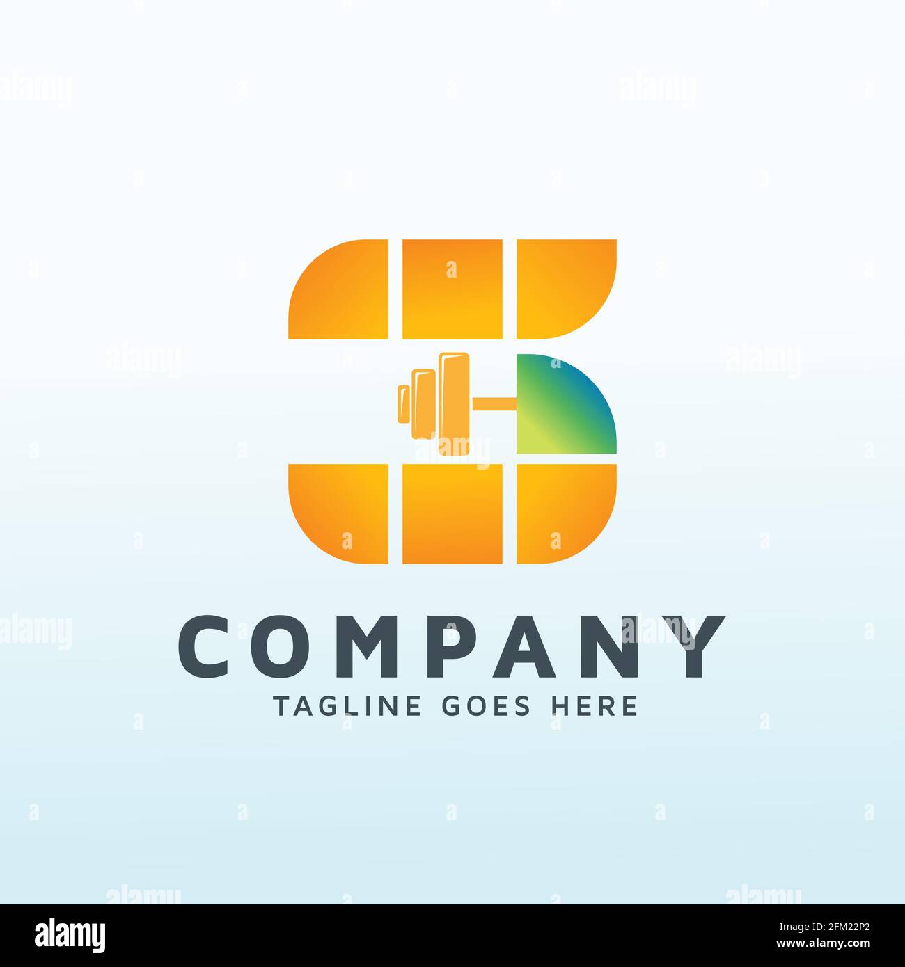 Energy solar fitness logo vector design template Stock Vector