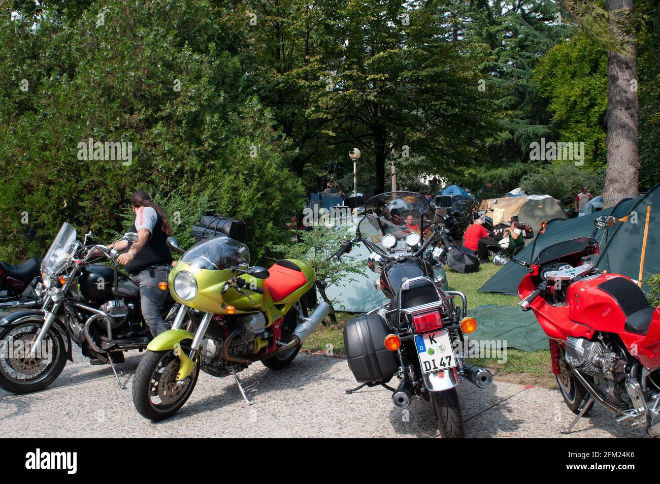 meeting Moto Guzzi, Mandello del Lario, Lake Como, Lombardia, Italy, Europe Stock Photo