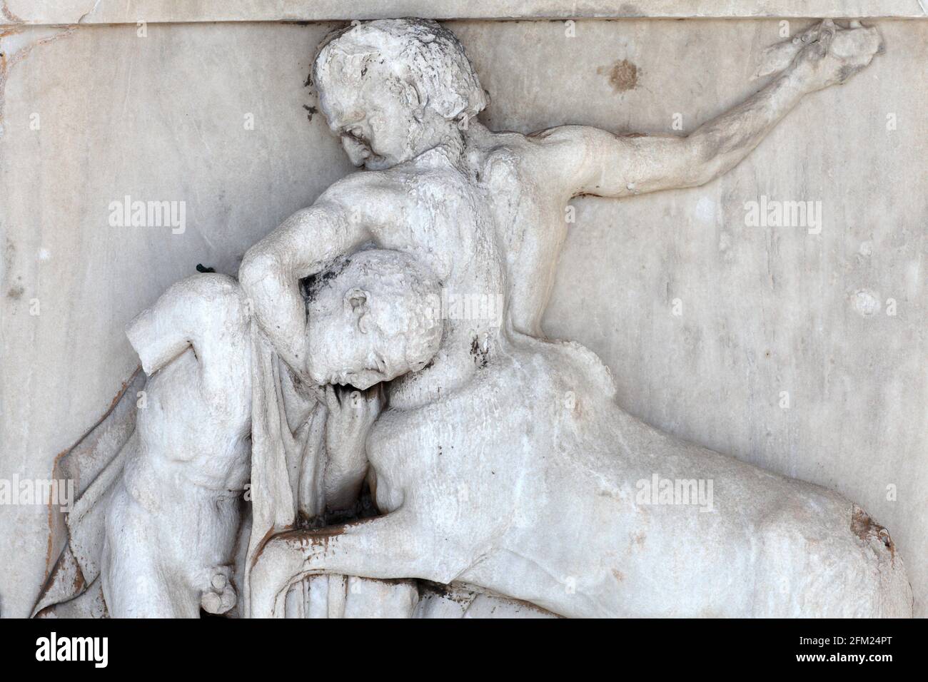 The Parthenon sculpture Centaur Lapith, Athens, Greece