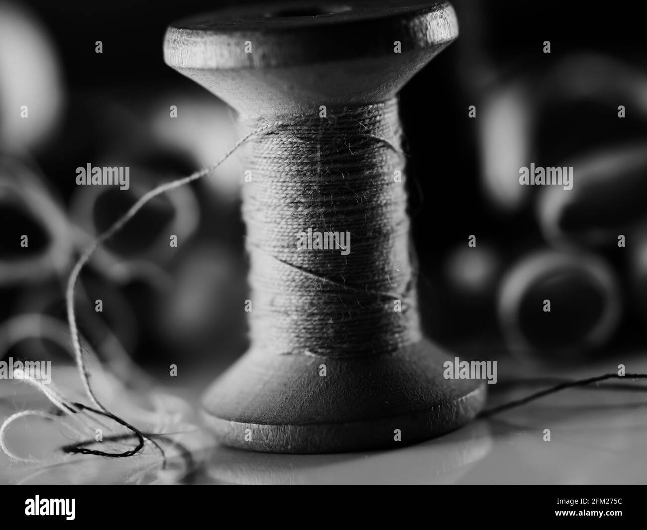 Sewing needle Black and White Stock Photos & Images - Alamy