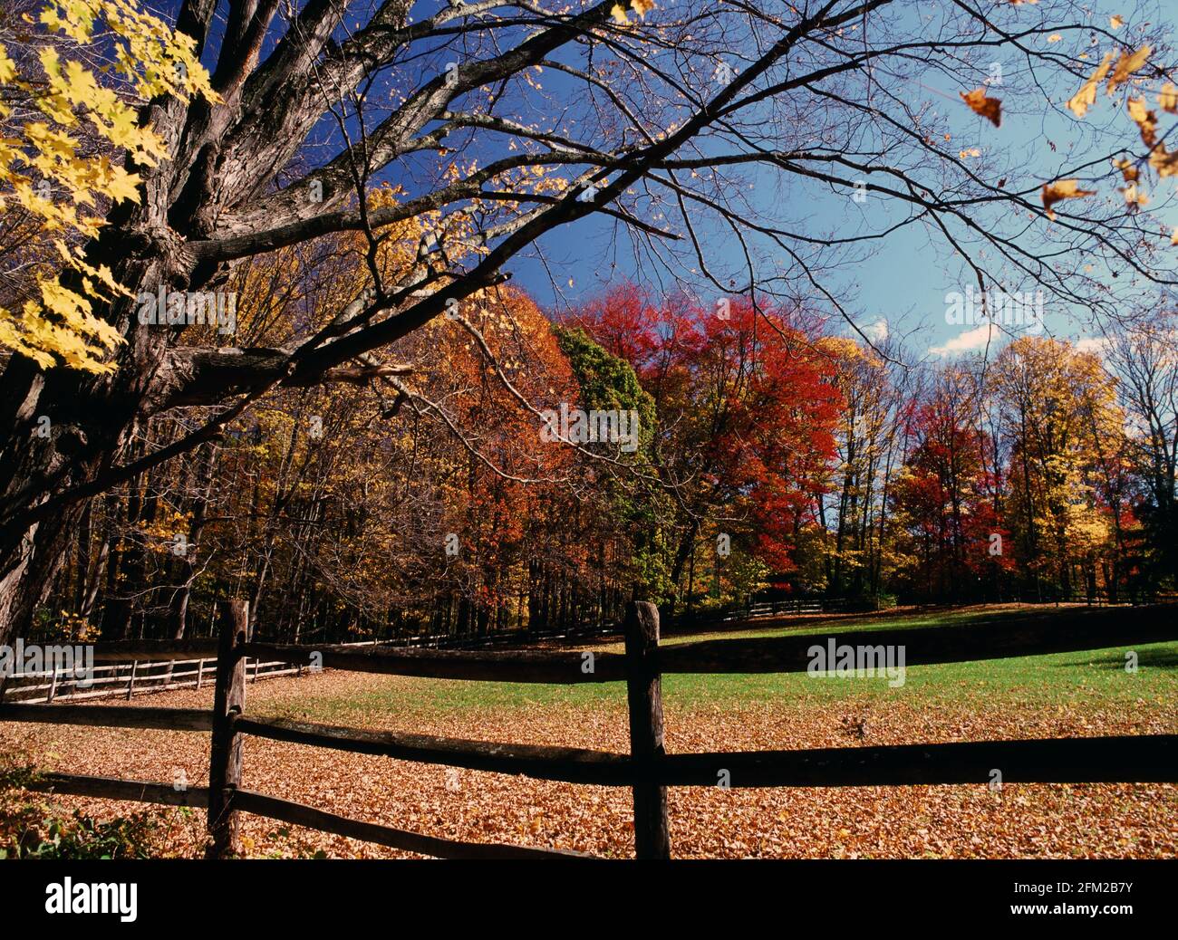 Roxbury Connecticut in autumn Stock Photo
