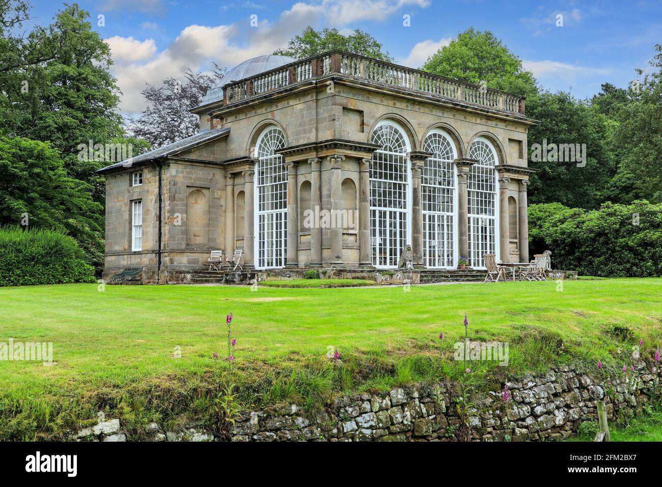 The Grade I listed Temple of Diana is actually an orangery and garden