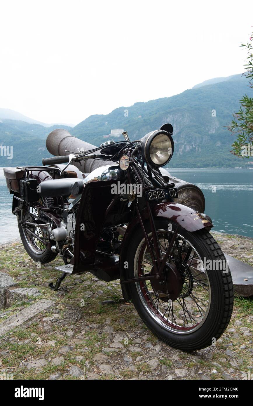 Raduno Moto Guzzi, Mandello del Lario, Lake Como, Lombardia, Italy, Europe Stock Photo