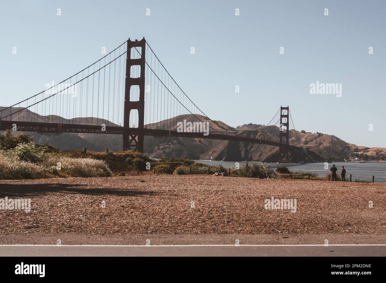 Golden Gate Bridge in San Francisco, United States of America aka USA Stock Photo