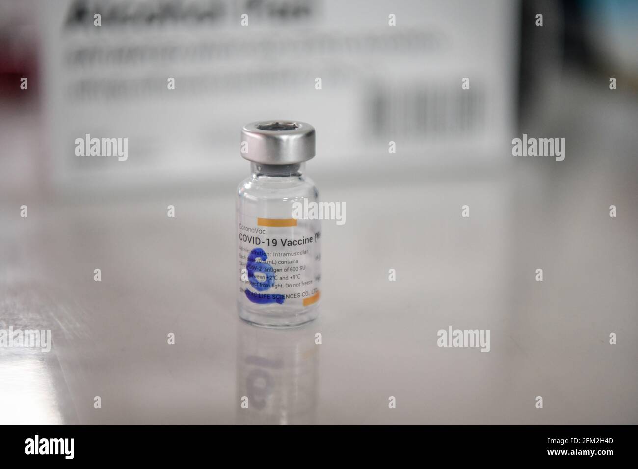 Bangkok, Thailand. 04th May, 2021. The Sinovac vaccine ...