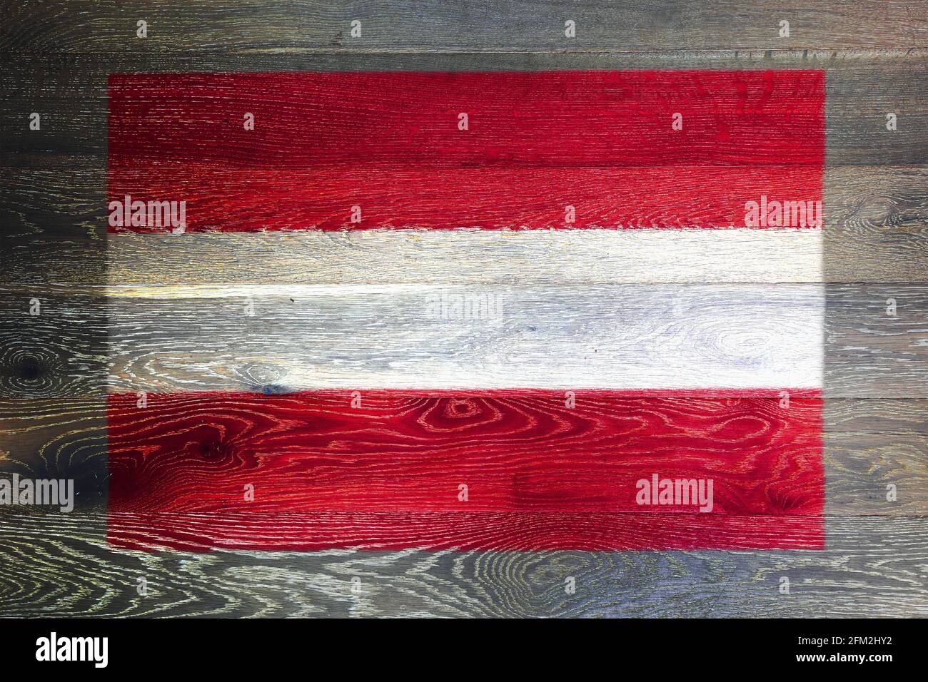 Austria flag on rustic old wood surface background Stock Photo - Alamy