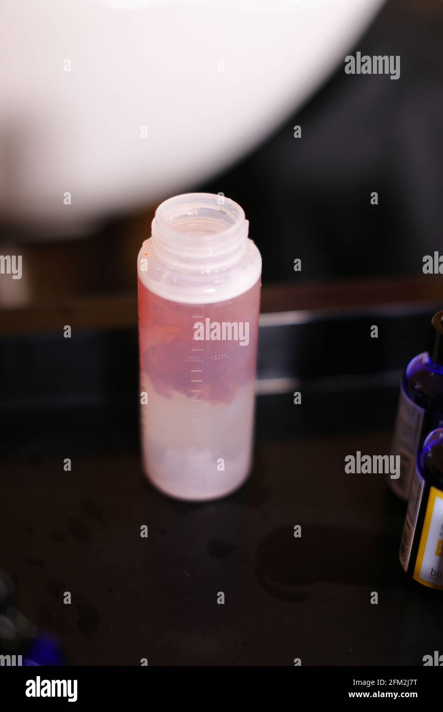 hair dye kit for hairstylist Stock Photo Alamy