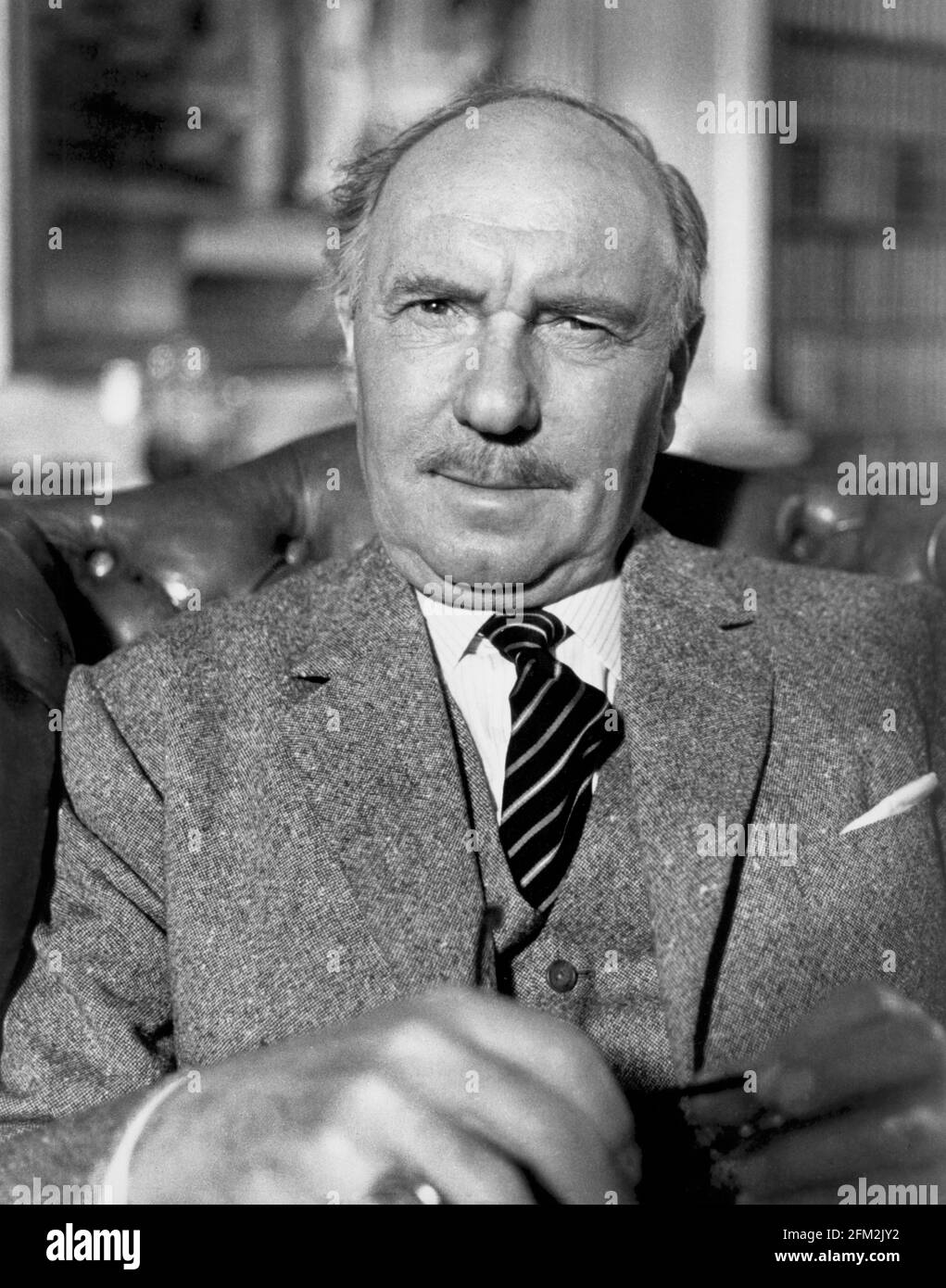 Ralph Richardson, Head and Shoulders Publicity Portrait for the Film, 'Battle of Britain', United Artists, 1969 Stock Photo