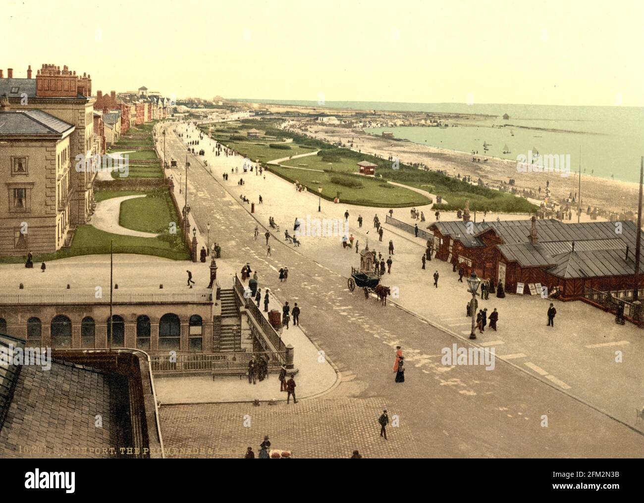 Southport Sea Front, Merseyside, circa 1890-1900 Stock Photo