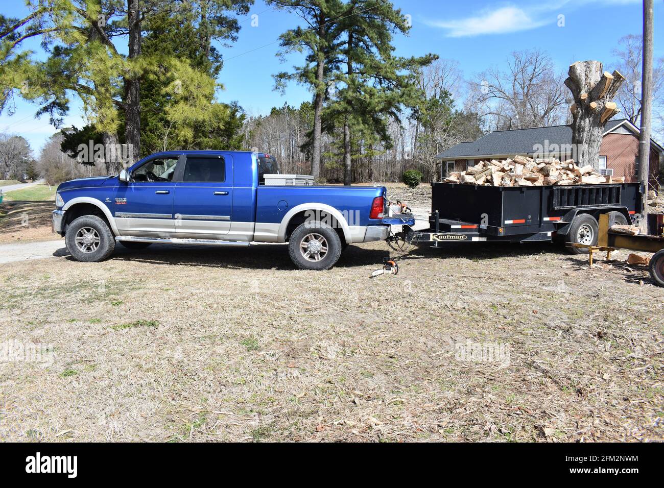 A Truck Load of Firewood Stock Photo Alamy