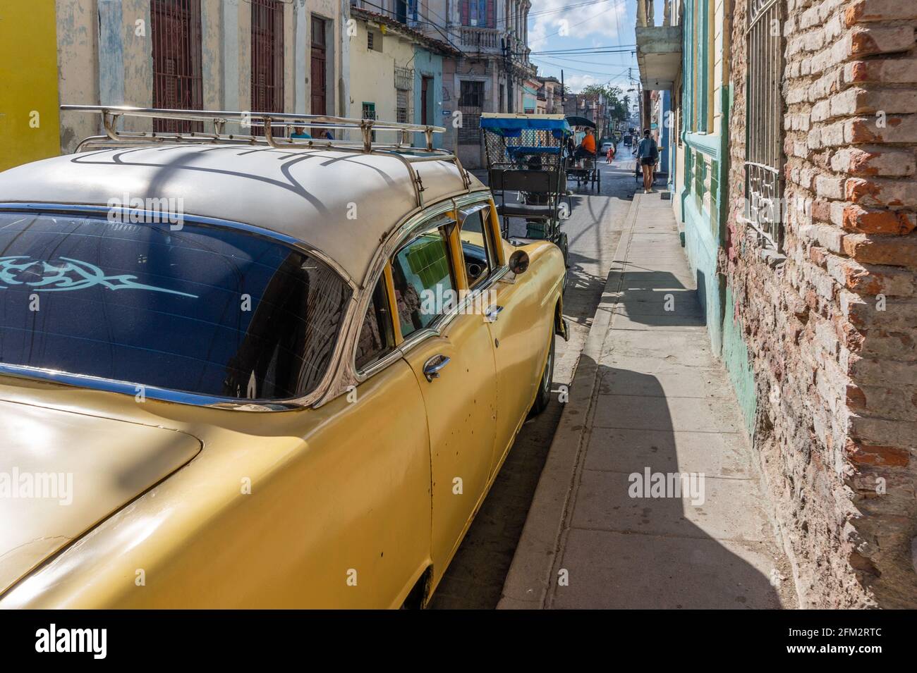 Cuban old vintage American car, Santa Clara, Cuba Stock Photo Alamy