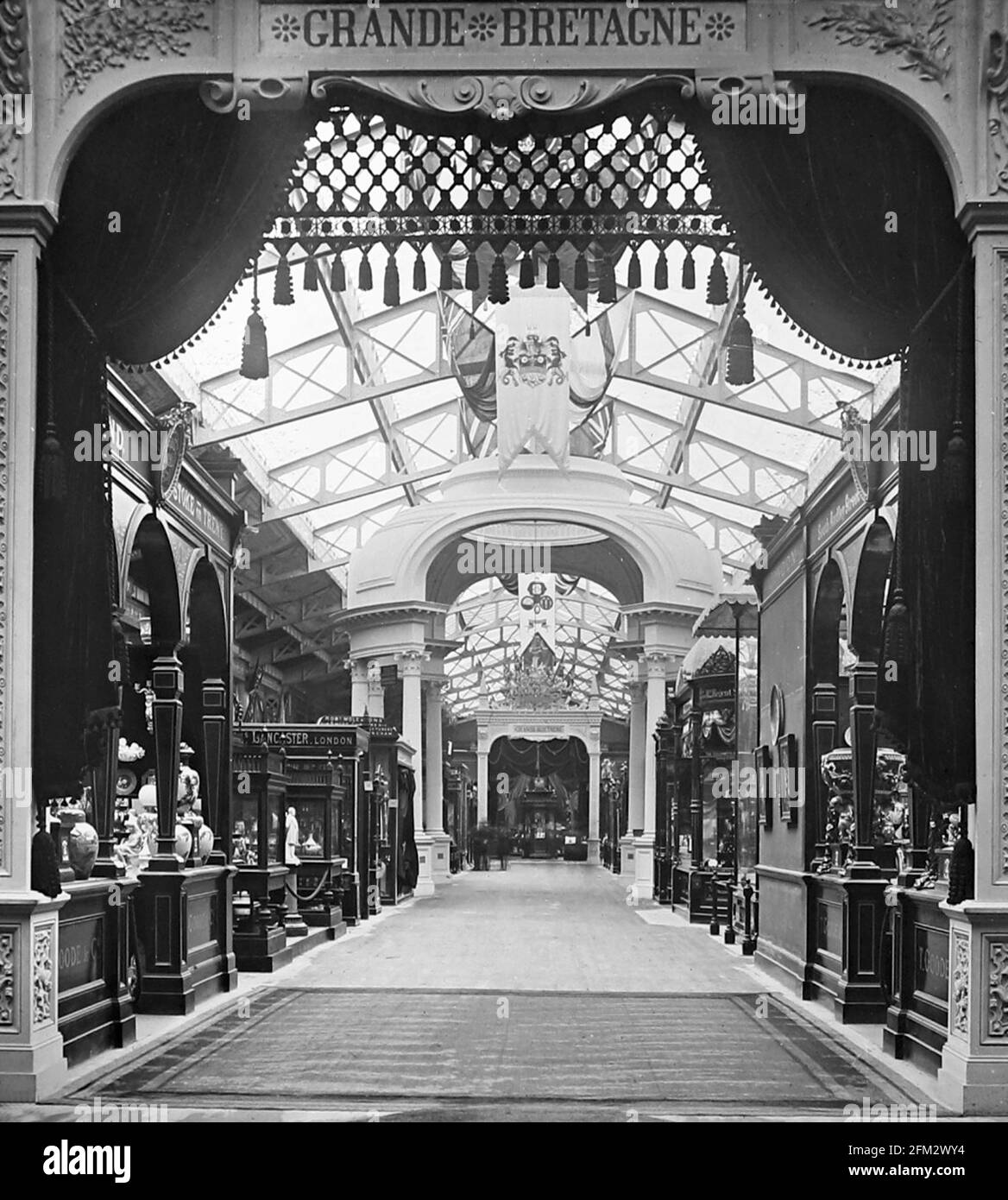 British Pavilion, 1899 Exposition Universelle, Paris, France Stock Photo