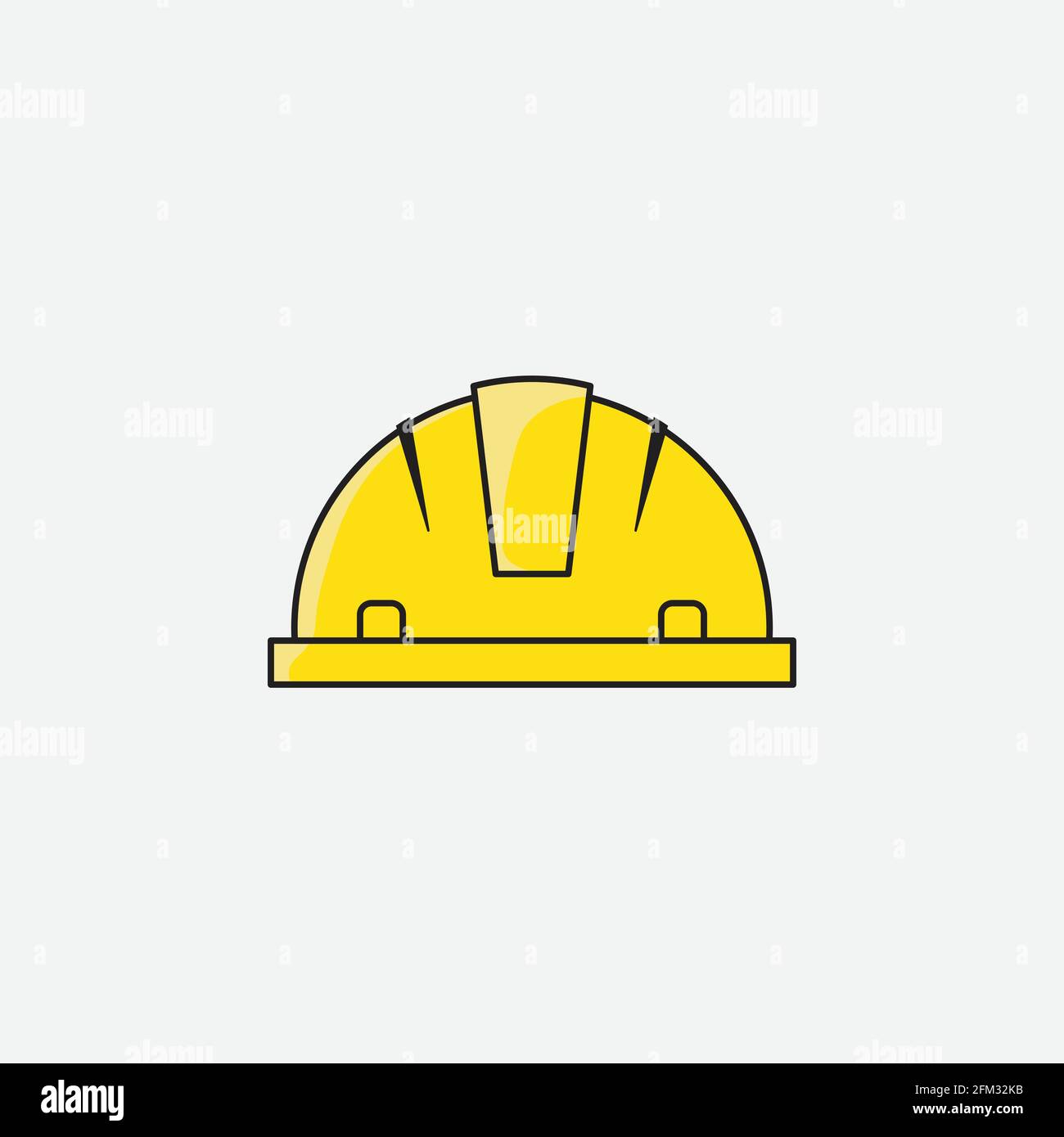 Helmet vector illustration. good template for workers design Stock Vector
