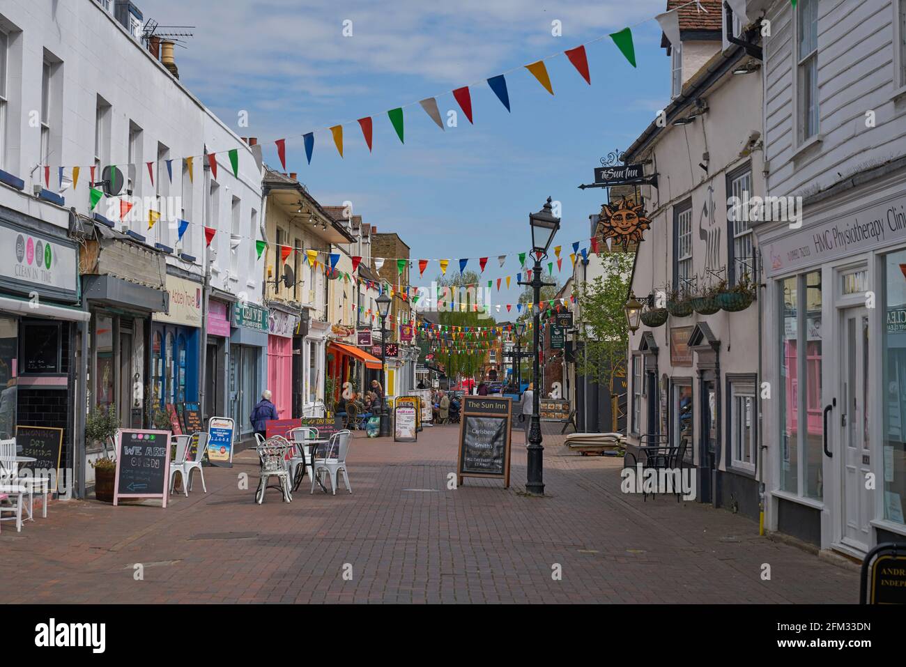 waltham abbey high street Stock Photo - Alamy