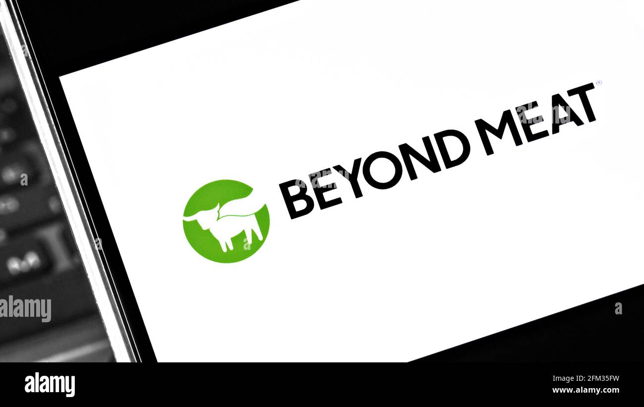 Editorial photo on Beyond Meat theme. Illustrative photo for news about