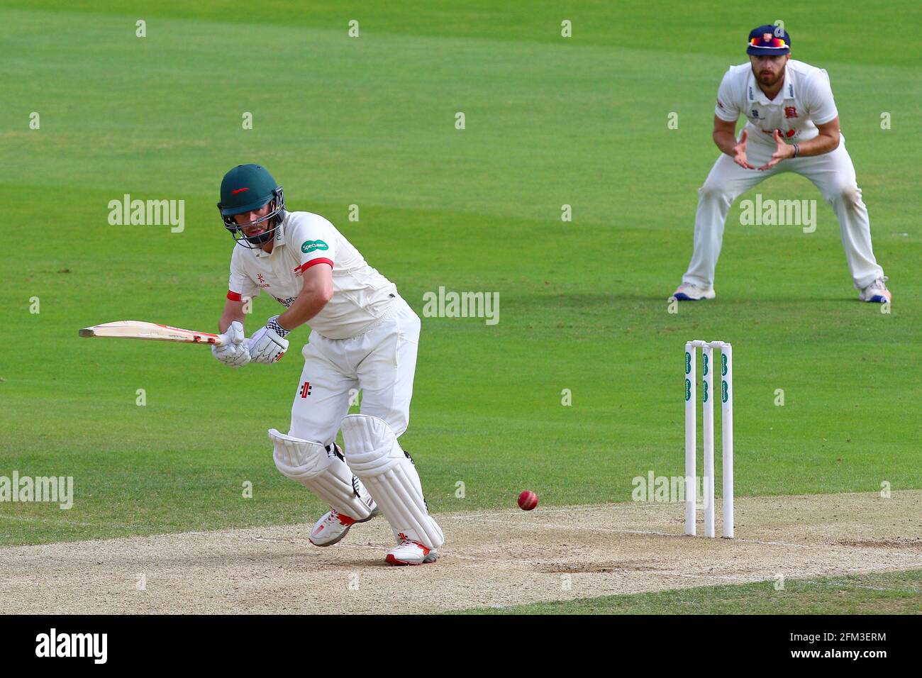 Paul Horton in batting action for Leicestershire during Essex CCC vs Leicestershire CCC, Specsavers County Championship Division 2 Cricket at the Esse Stock Photo