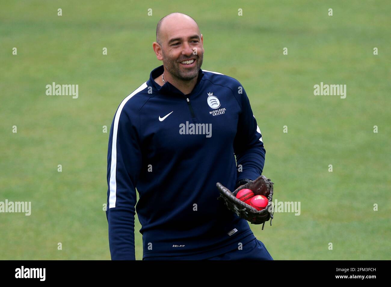 Middlesex head coach Richard Scott during Essex CCC vs Middlesex CCC, Specsavers County Championship Division 1 Cricket at The Cloudfm County Ground o Stock Photo