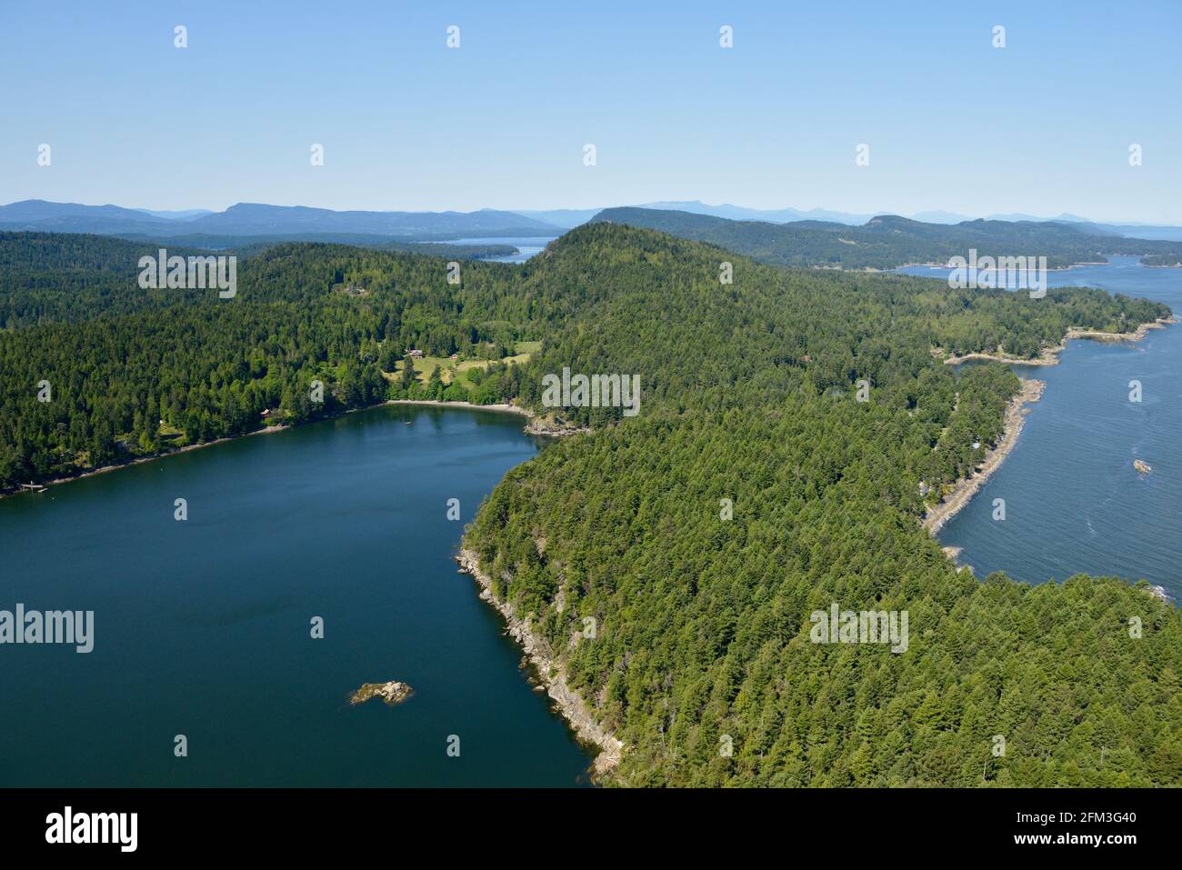 Campbell Bay, Mayne Island, British Columbia, Canada. Stock Photo