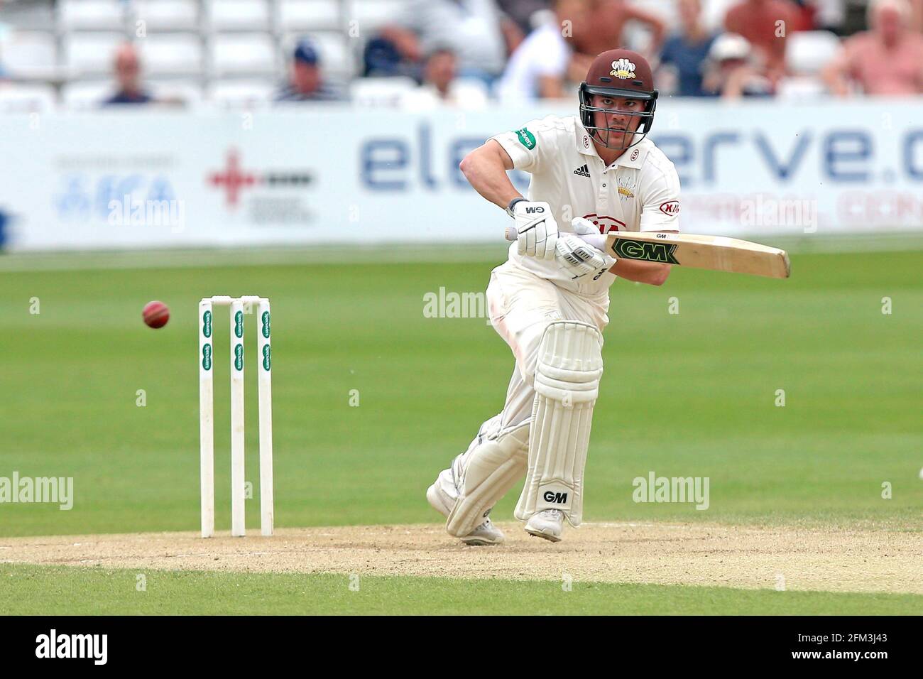 Rory Burns In Batting Action For Surrey During Essex Ccc Vs Surrey Ccc Specsavers County