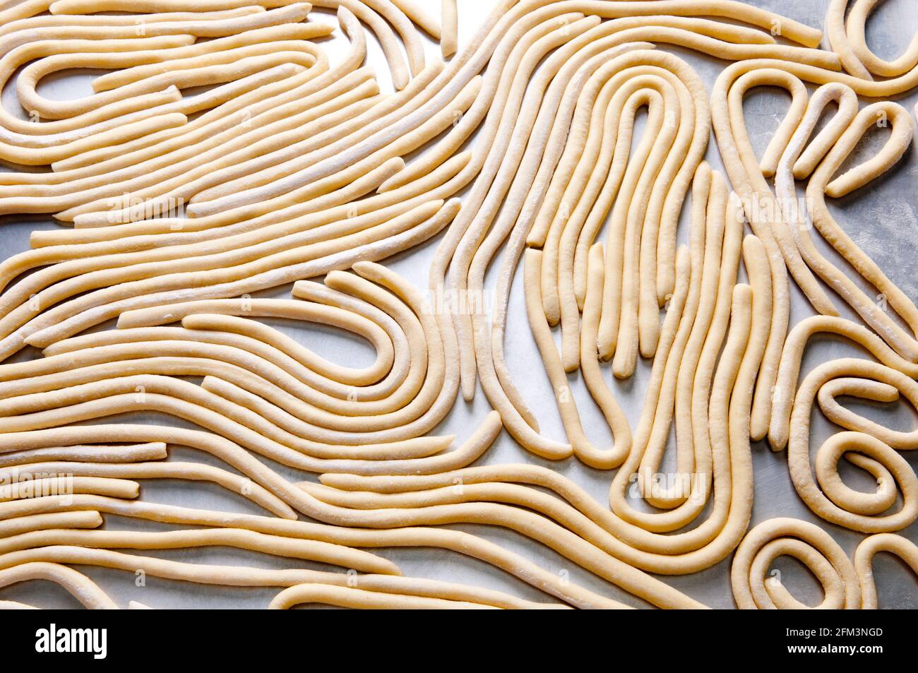 handmade pici pasta from scratch Stock Photo Alamy