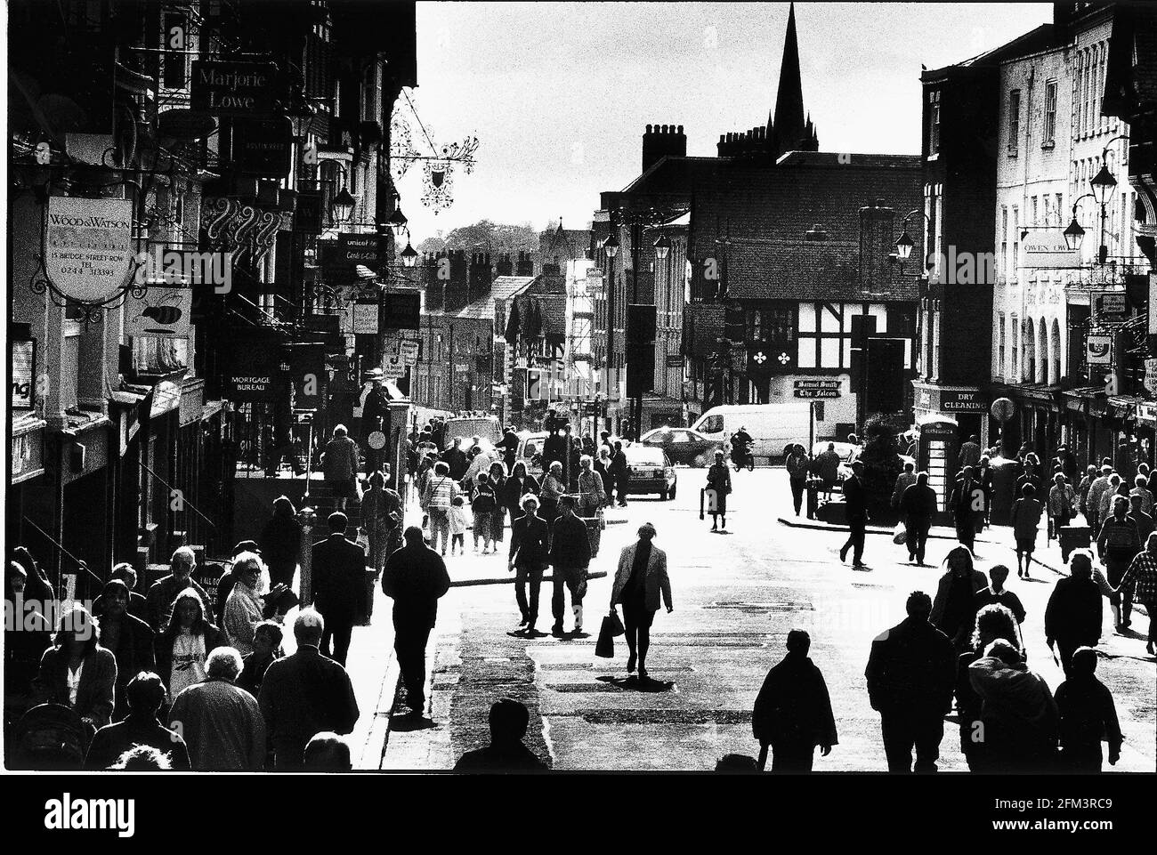 Chester High Street Cheshire Dbase Stock Photo - Alamy
