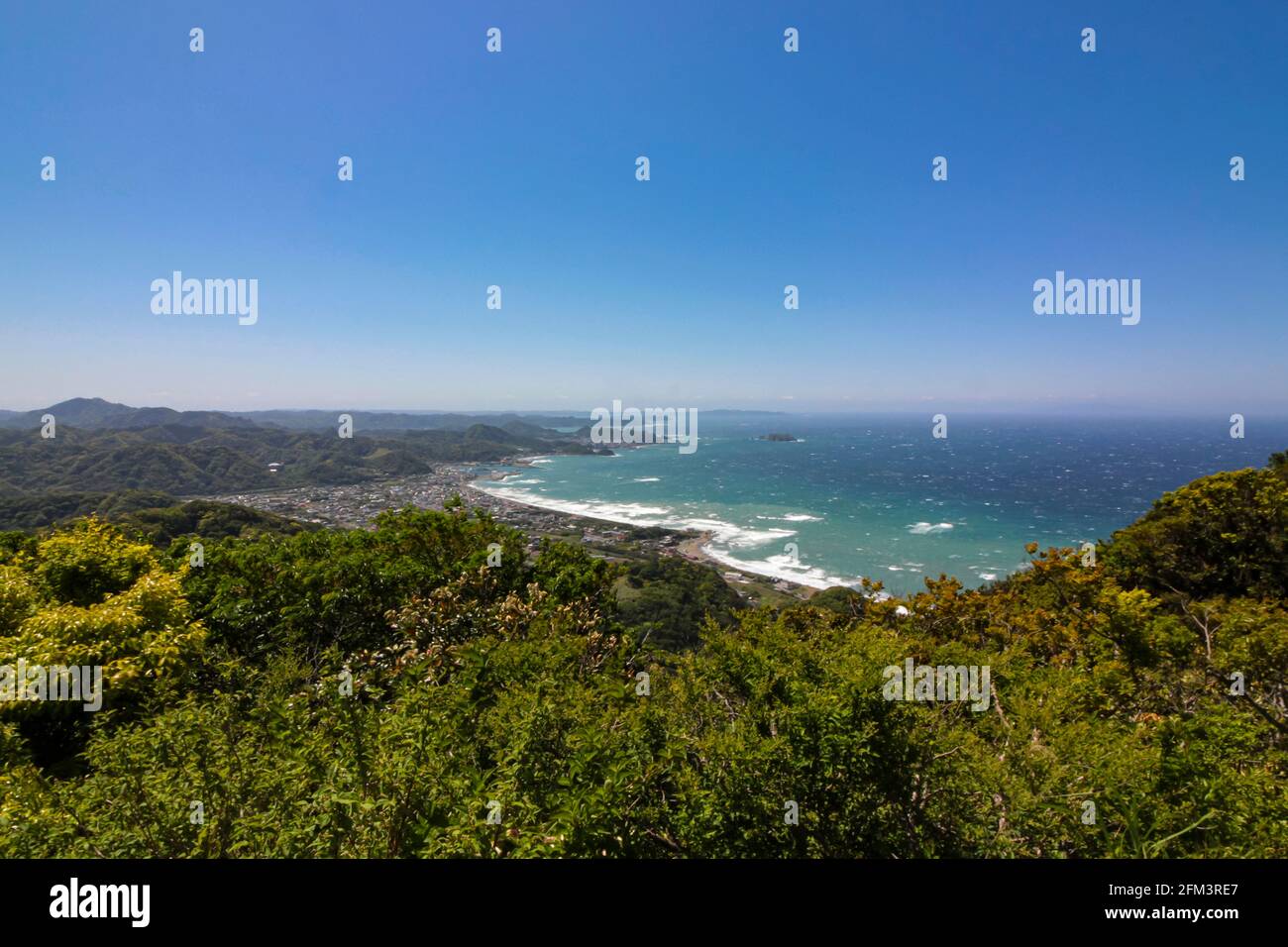 The Boso Peninsula encompasses Chiba Prefecture forming the eastern edge of Tokyo Bay The peninsula covers approximately 5,034 square kilometres. The Stock Photo